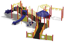 Empty school playground